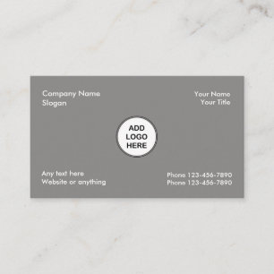 Add Your Business Logo Business Card