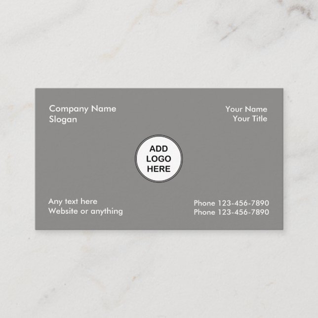 Add Your Business Logo Business Card (Front)