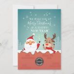 Add Your Business Logo Christmas Company Clients Holiday Card<br><div class="desc">Easily add your business logo and custom message by clicking the "Personalise" button. A great way to let your clients know you remembered them during the holidays</div>