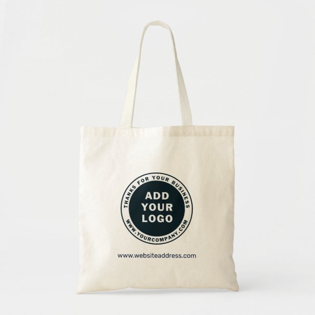 Add Your Business Logo Company Employee Tote Bag (Front)