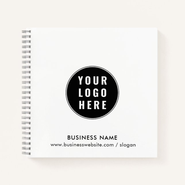 Add Your Business Logo Corporate Giveaway Notebook (Front)