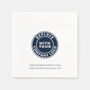 Add Your Business Logo Corporate Website Custom Napkin
