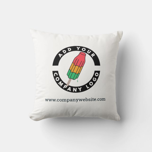Add Your Business Logo Custom Promotional Cushion (Front)