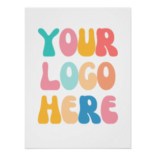 Add your business Logo Modern Minimal Simple Poster