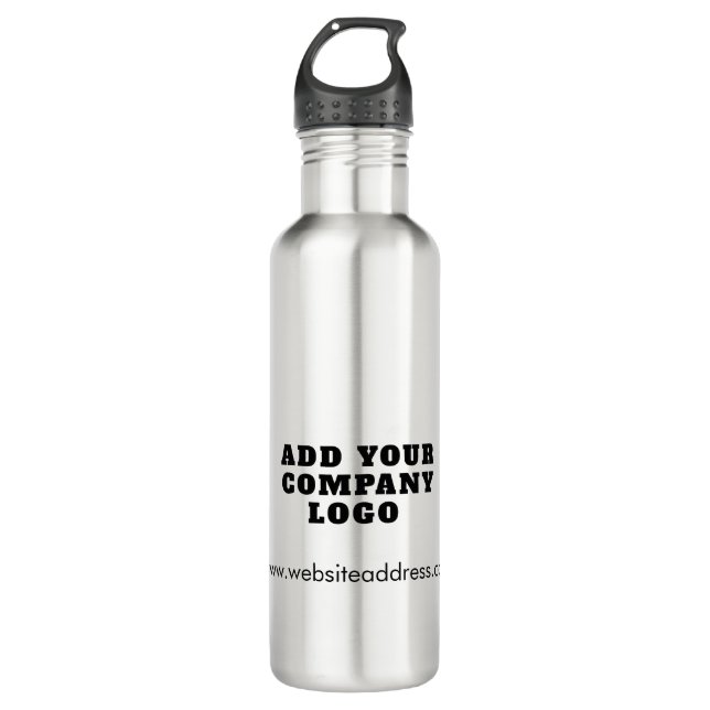 Add Your Business Logo Office Employees Custom 710 Ml Water Bottle (Front)