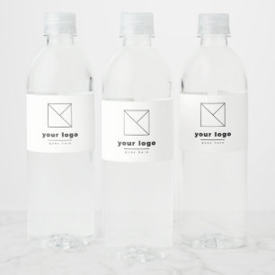 Add Your Business Logo Promotional Any Colour Water Bottle Label