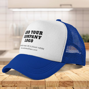 Add Your Business Logo Showroom Company Employees Trucker Hat