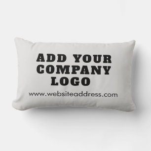 Add Your Business Logo Showroom Guesthouse Company Lumbar Cushion
