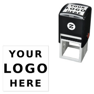 Add Your Business Logo Simple Minimalist Self-inking Stamp