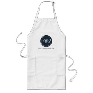 Add Your Business Logo Slogan or Website Long Apron