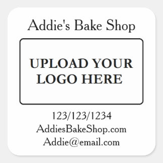 Add Your Business Logo  Square Sticker