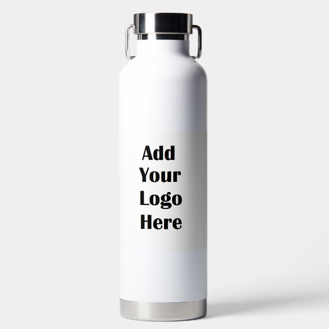 Add Your Business Logo to this  Water Bottle (Front)