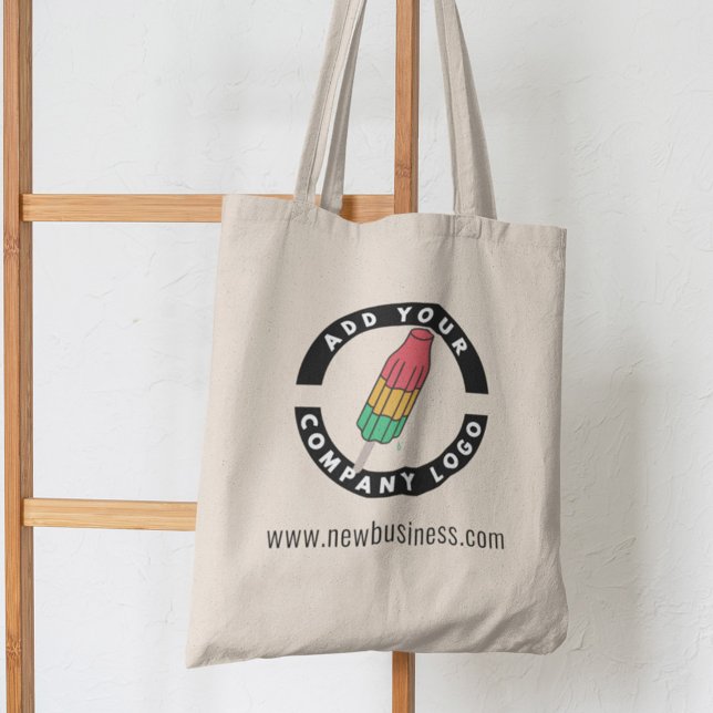 Add Your Business Logo Website Address Employee Tote Bag (Creator Uploaded)