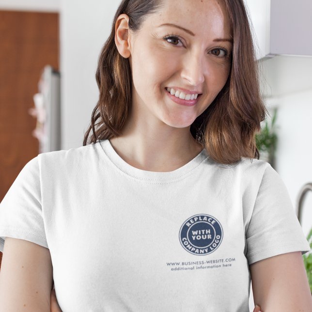 Add Your Business Logo Website Company Events T-Shirt (Add Your Business Logo Website Company Events T-Shirt)