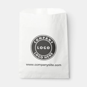 Add Your Business Website and Custom Company Logo Favour Bag