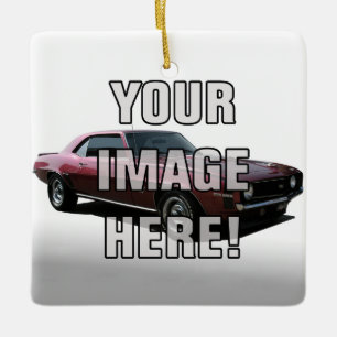 Add your Chevy Camaro Photo Ceramic Tree Decoration