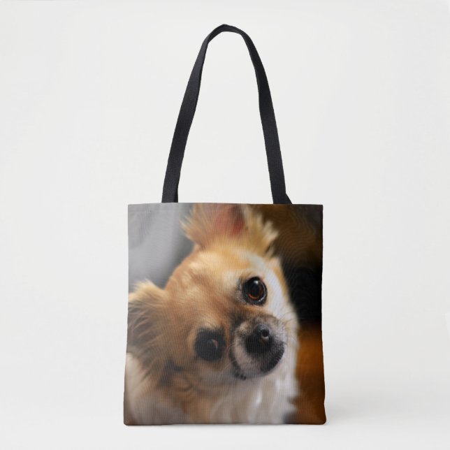 Add Your Chihuahua Photo All Over Print Bags (Front)