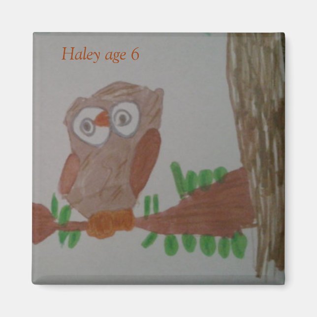 Add your childs art to magnets (Front)