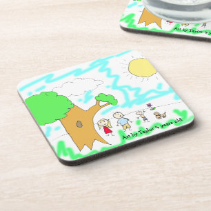 Add your Child's Artwork to this Coaster