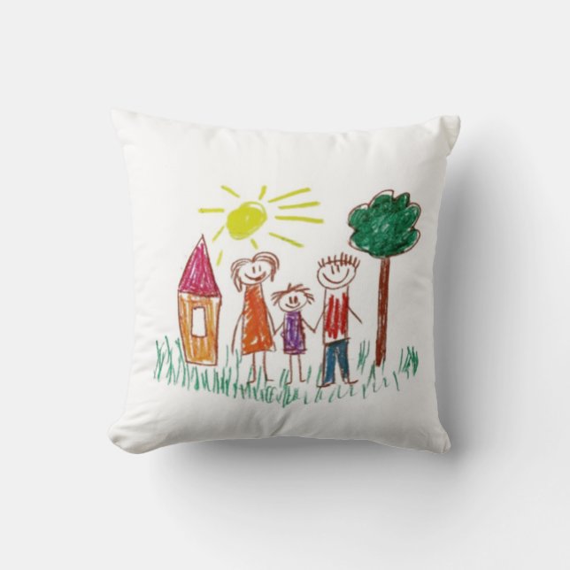 Add your Child's Artwork to this  Cushion (Front)