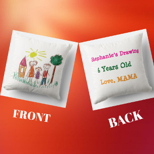 Add your Child's Artwork to this Cushion