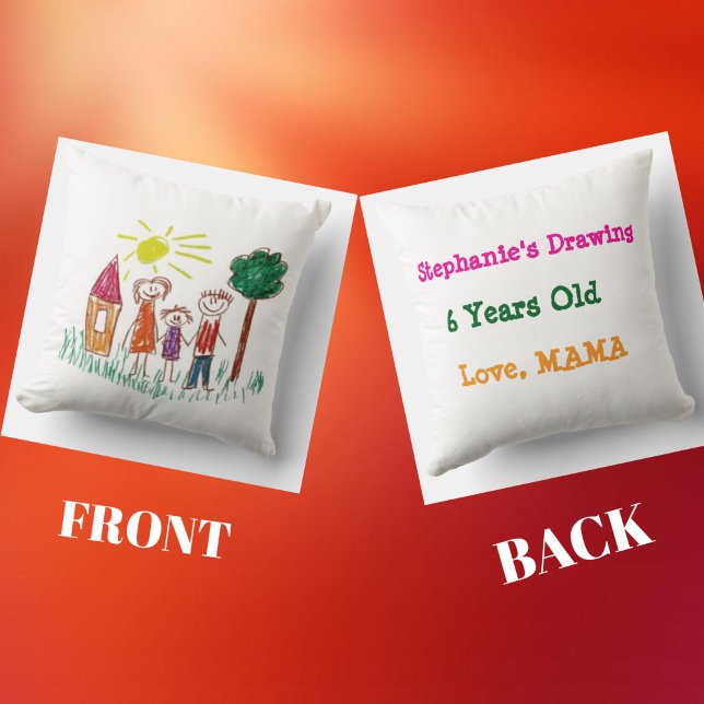 Add your Child's Artwork to this  Cushion (Creator Uploaded)