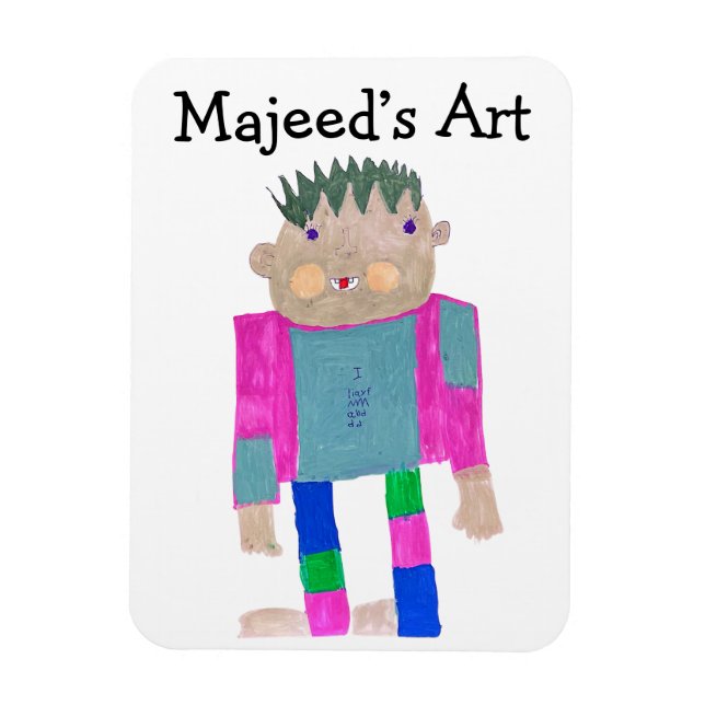 Add your Child's Artwork to this  Magnet (Vertical)