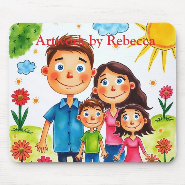 Add your Child's Artwork to this  Mouse Pad (Front)