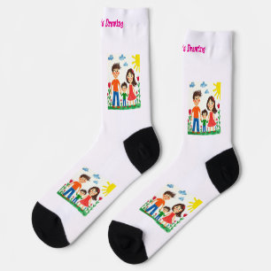 Add your Child's Artwork to this  Socks
