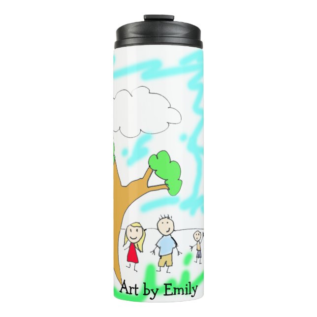 Add your Child's Artwork to this   Thermal Tumbler (Front)