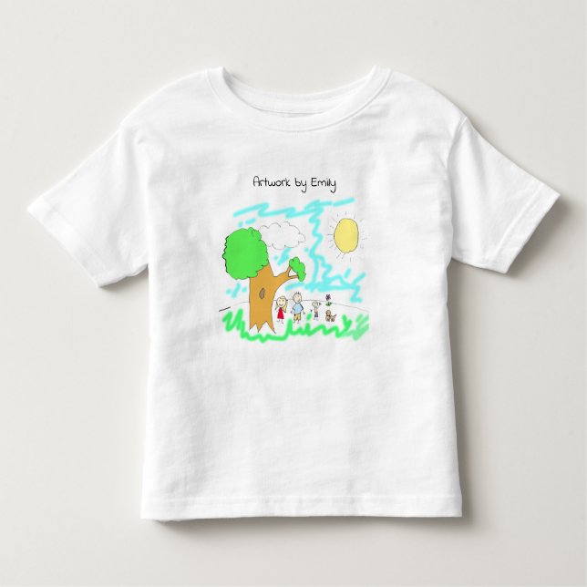 Add your Child's Artwork to this   Toddler T-Shirt (Front)