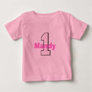 Add Your Child's Name 1st Birthday Girl Shirt