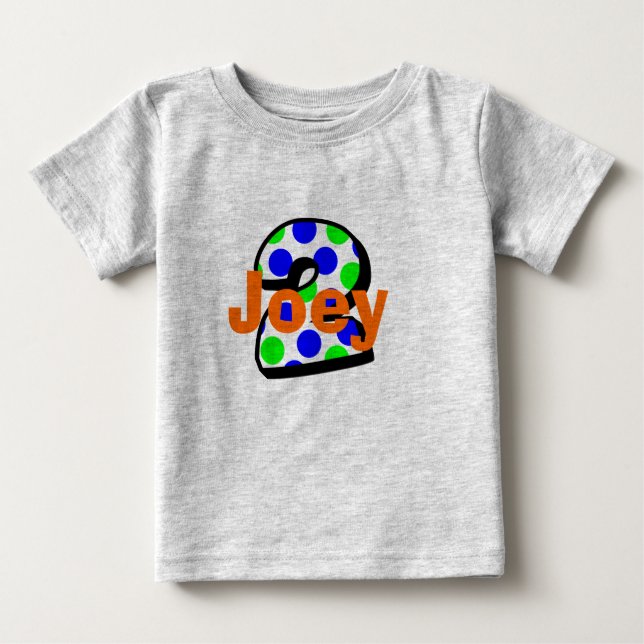 Add Your Child's Name 2nd Birthday Shirt (Front)