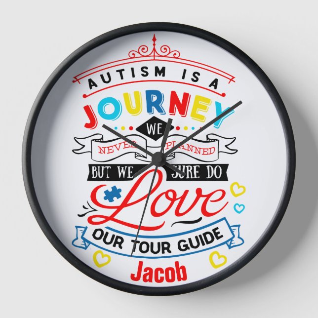 Add Your Child's name -Acrylic Wall Clock (Front)