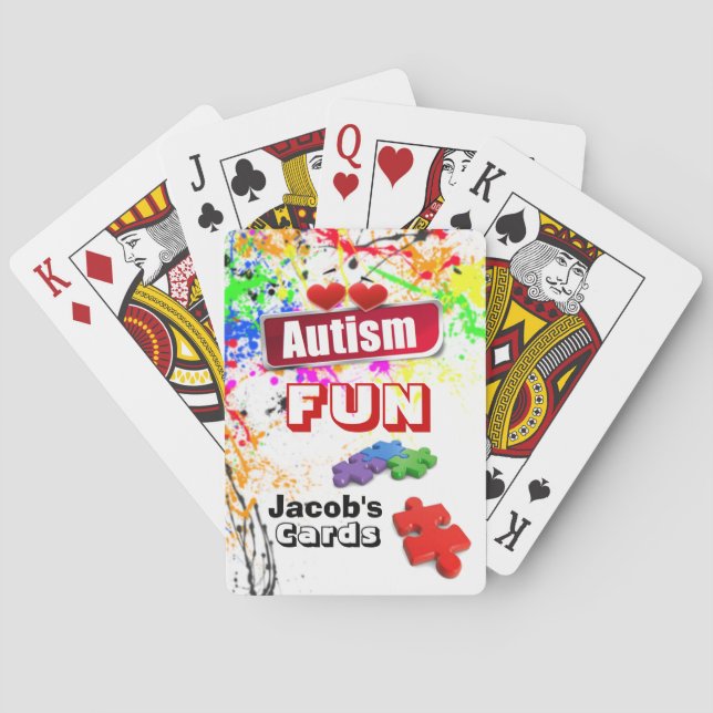 Add Your Childs Name Bicycle Playing Cards (Back)