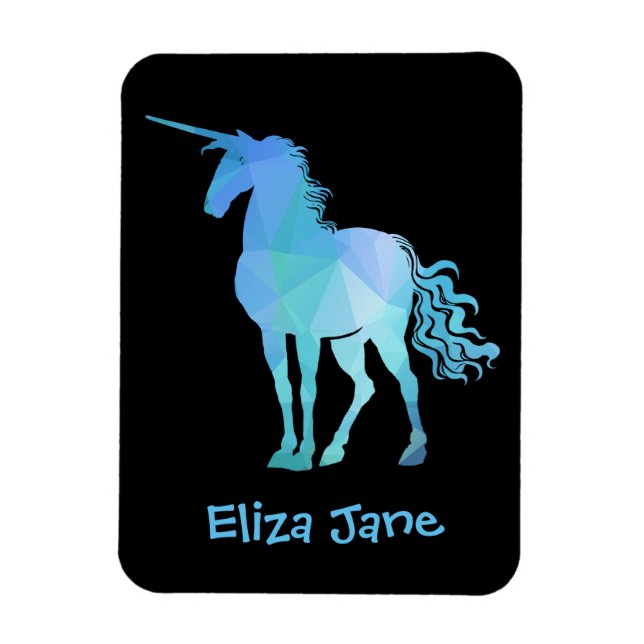 Add Your Child's Name To Unicorn Magnet (Vertical)