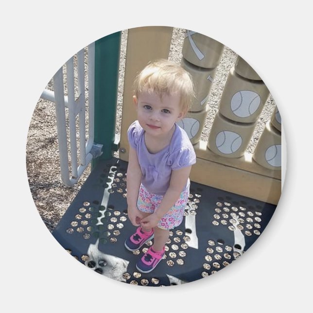 Add Your Child's Picture Custom Magnet (Front)