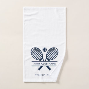 Add Your Club Name Tennis Team Any Colour White Hand Towel