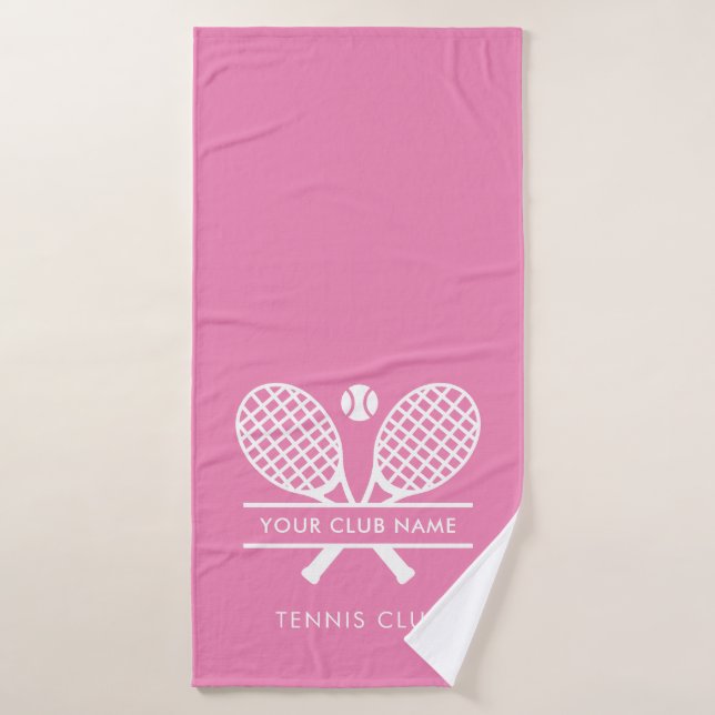 Add Your Club Name Tennis Team Colour Swag Bath Towel (Bath Towel)