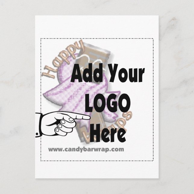 Add your Company Business LOGO Postcard (Front)