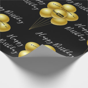 Add Your Company Logo Birthday Wrapping Paper