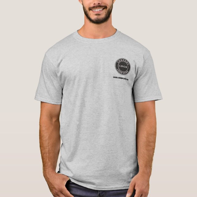 Add Your Company Logo Business Employees T-Shirt (Front)