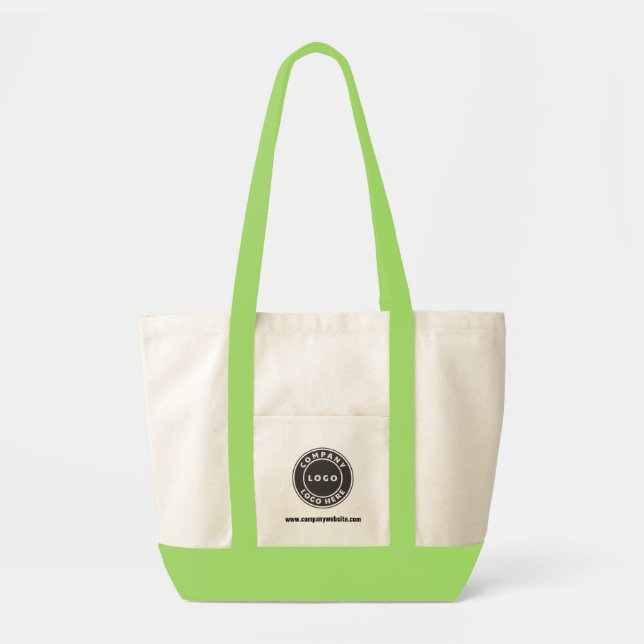 Add Your Company Logo Business Website Employee Tote Bag (Front)