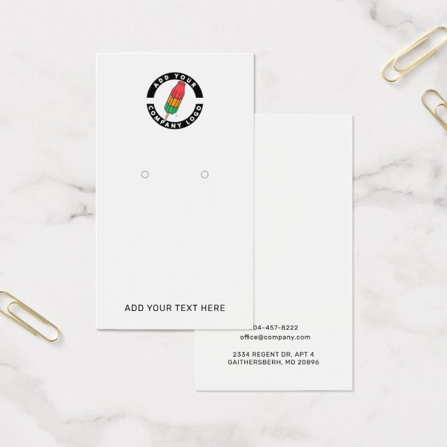 Add Your Company Logo Custom Display Card (Office)