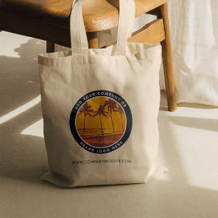 Add Your Company Logo Trade Show Business Website Tote Bag