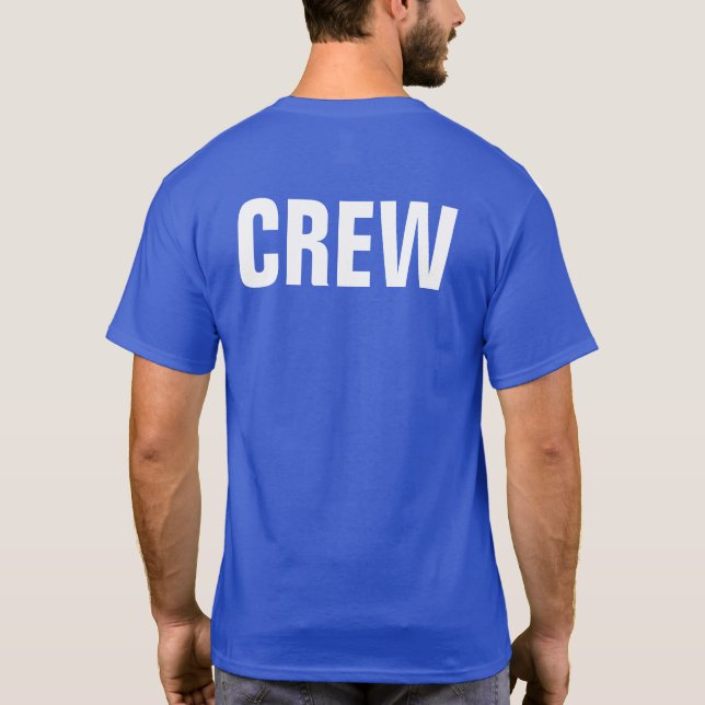 Add Your Company Logo Website Business Employees T-Shirt (Back)