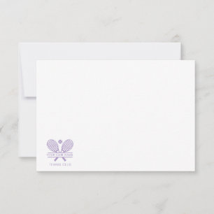 Add Your Country Club Name Tennis Coach Any Colour Thank You Card