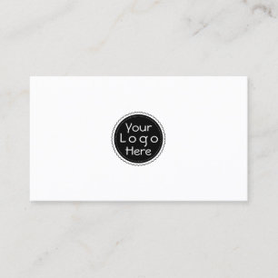 Add your custom logo circle professional business card