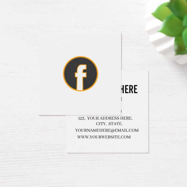 Add your custom logo circle professional white (Desk)