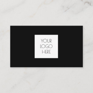 Add Your Custom Logo  Professional Black Business  Card